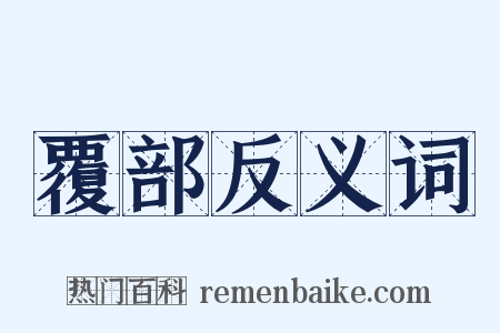 覆部反义词是什么意思的图片